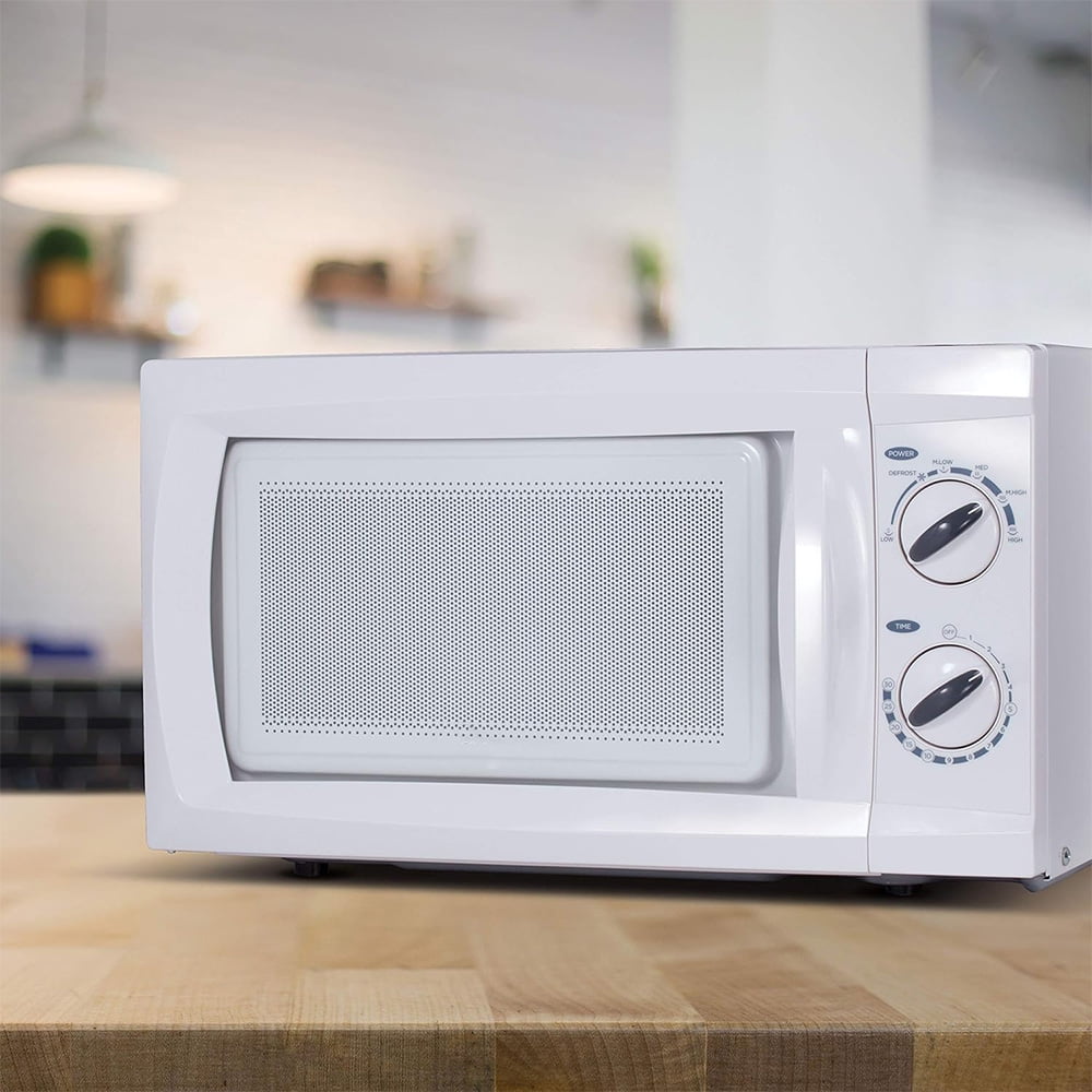 0.6 Cu. Ft. Microwave Oven w/ Power Levels & Grip Handle, 30 Minute Timer, White