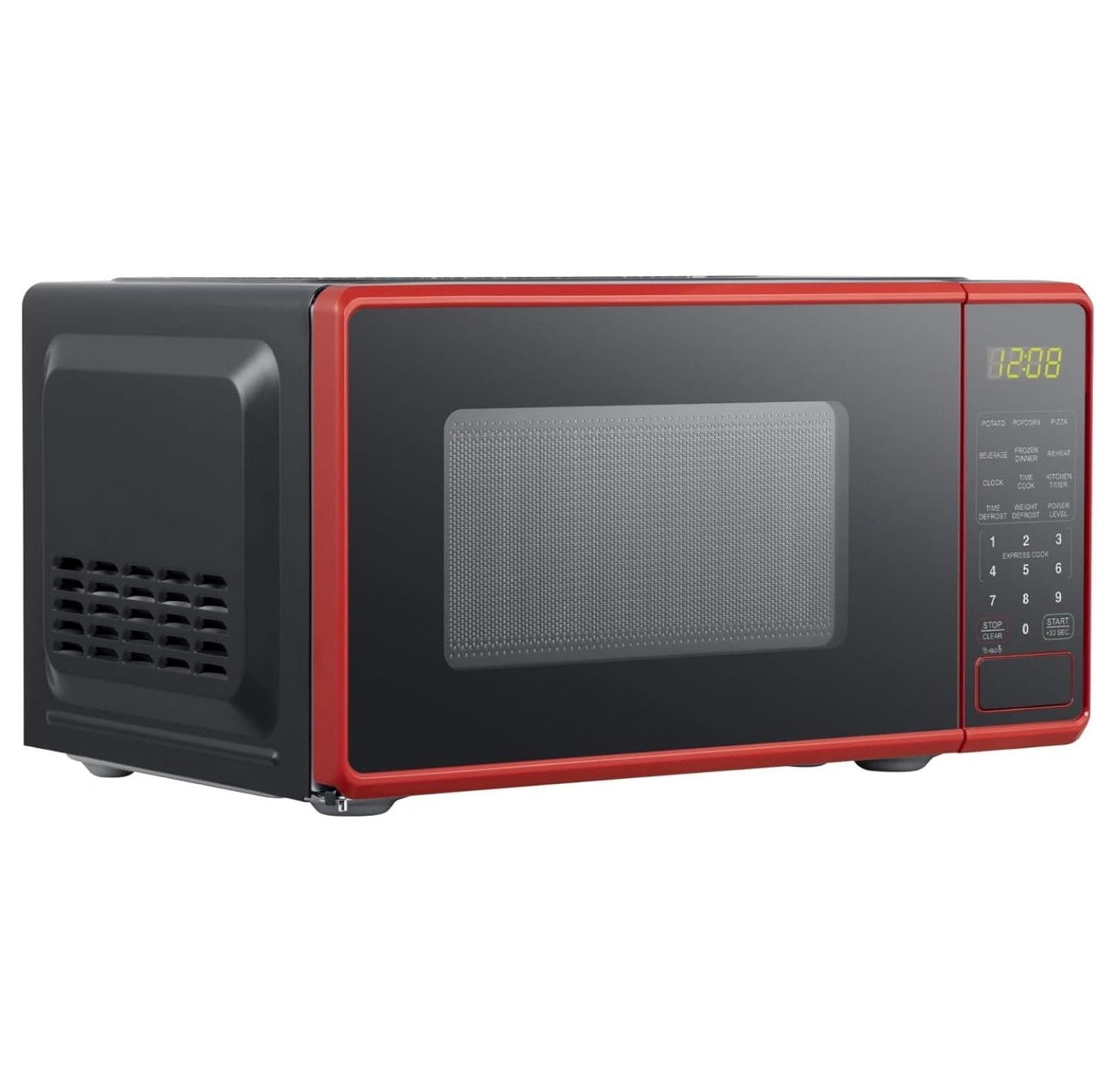 0.7 cu. ft. Countertop Microwave Oven, 700 Watts (Color : Red)