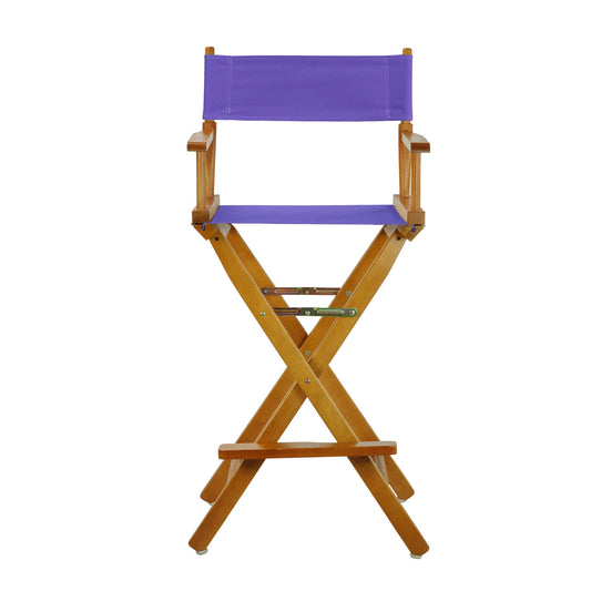 '30' Director's Chair Honey Oak Frame-Purple Canvas'