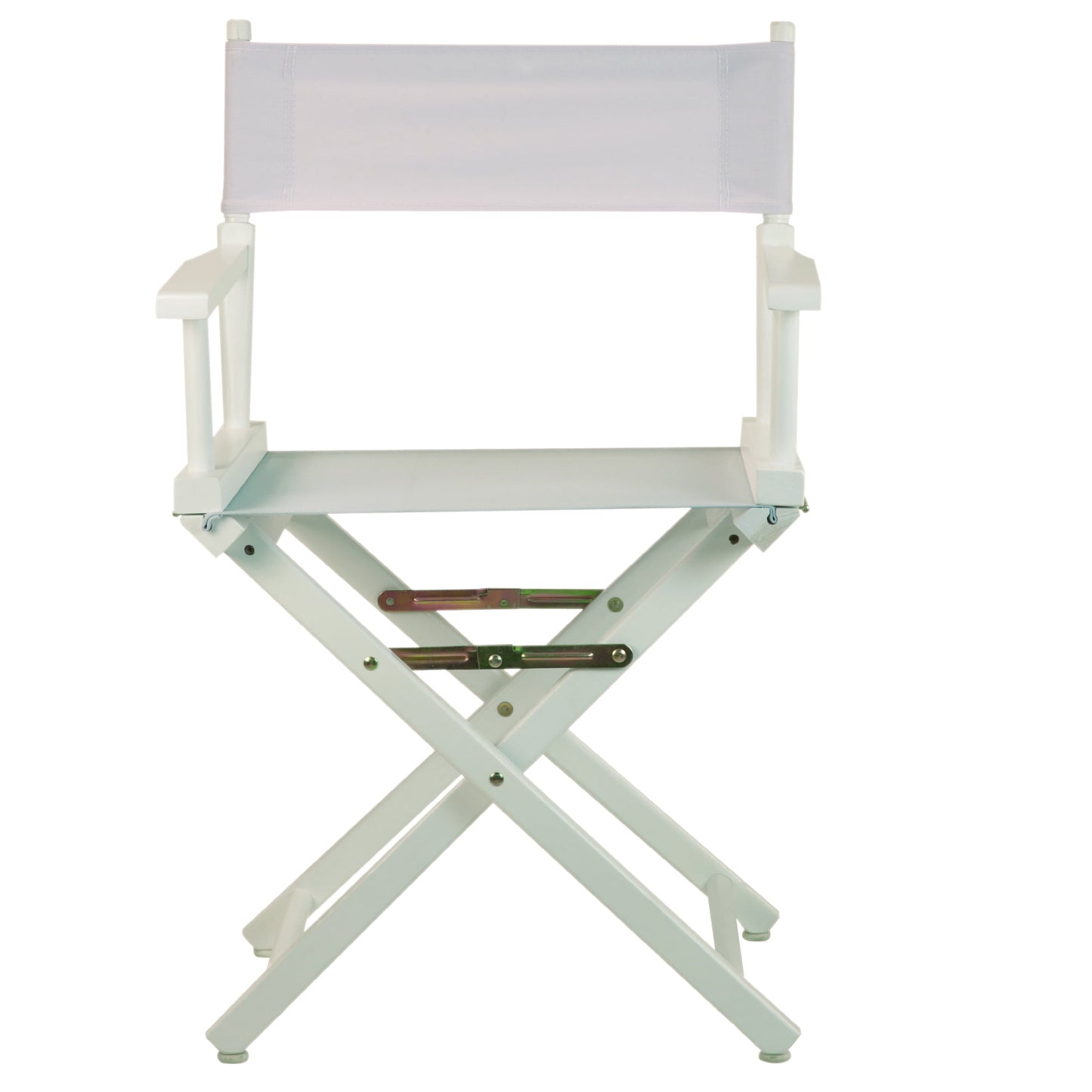 '18' Director's Chair White Frame-White Canvas'