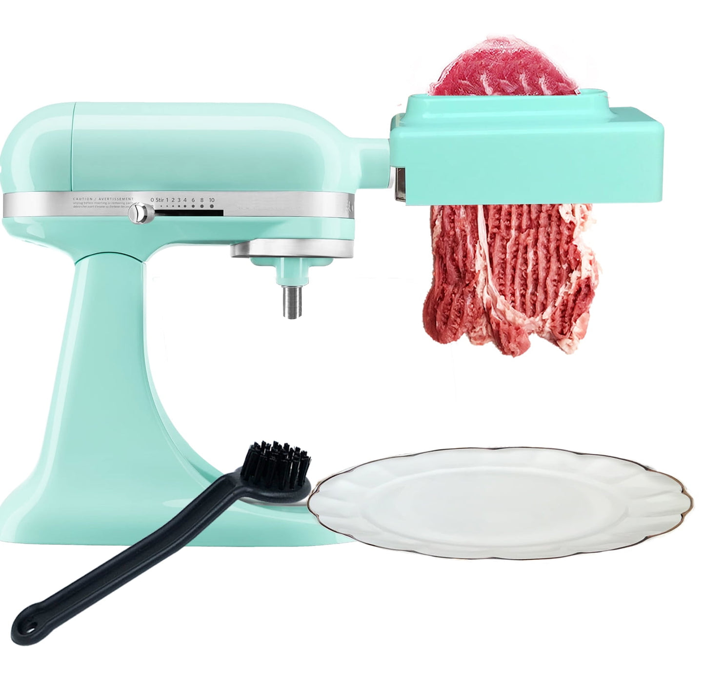 ¡¾Upgrade¡¿Meat Tenderizer Attachment for All KitchenAid Household Stand Mixers- Mixers Accesssories[Blue]